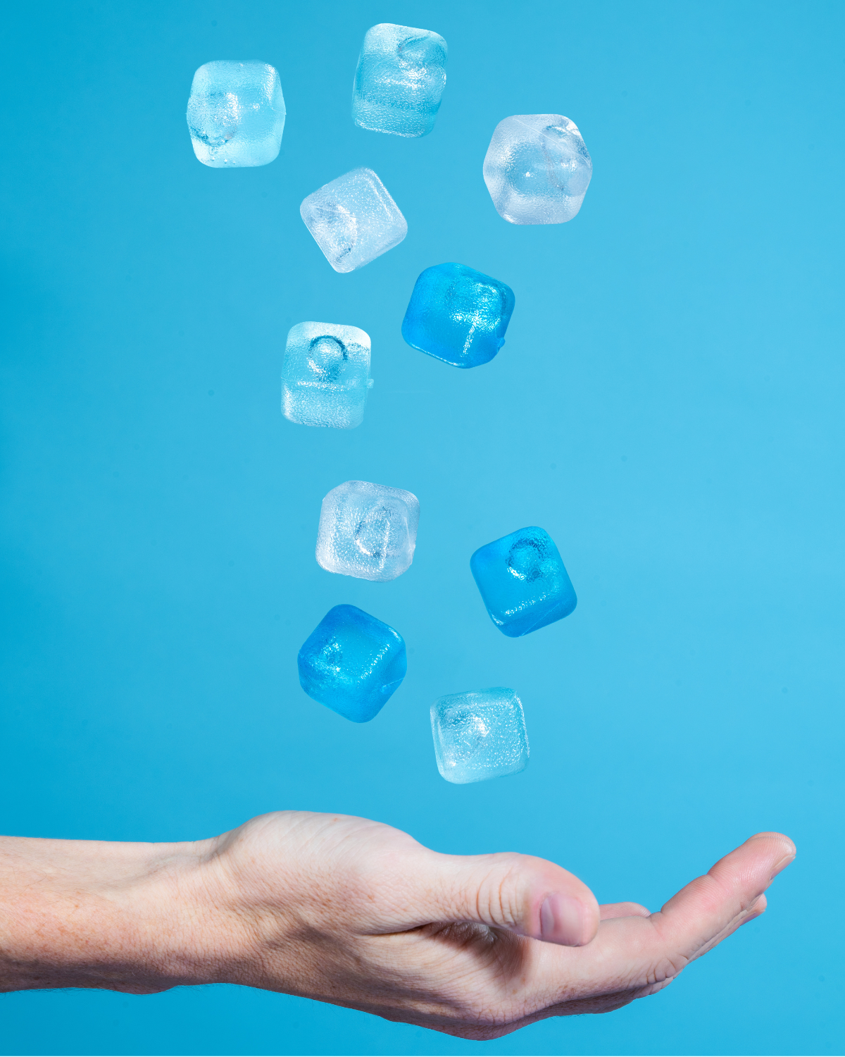 *SEPT BATCH* CUBED ICE-GLACIER BLUE-10lb Bag