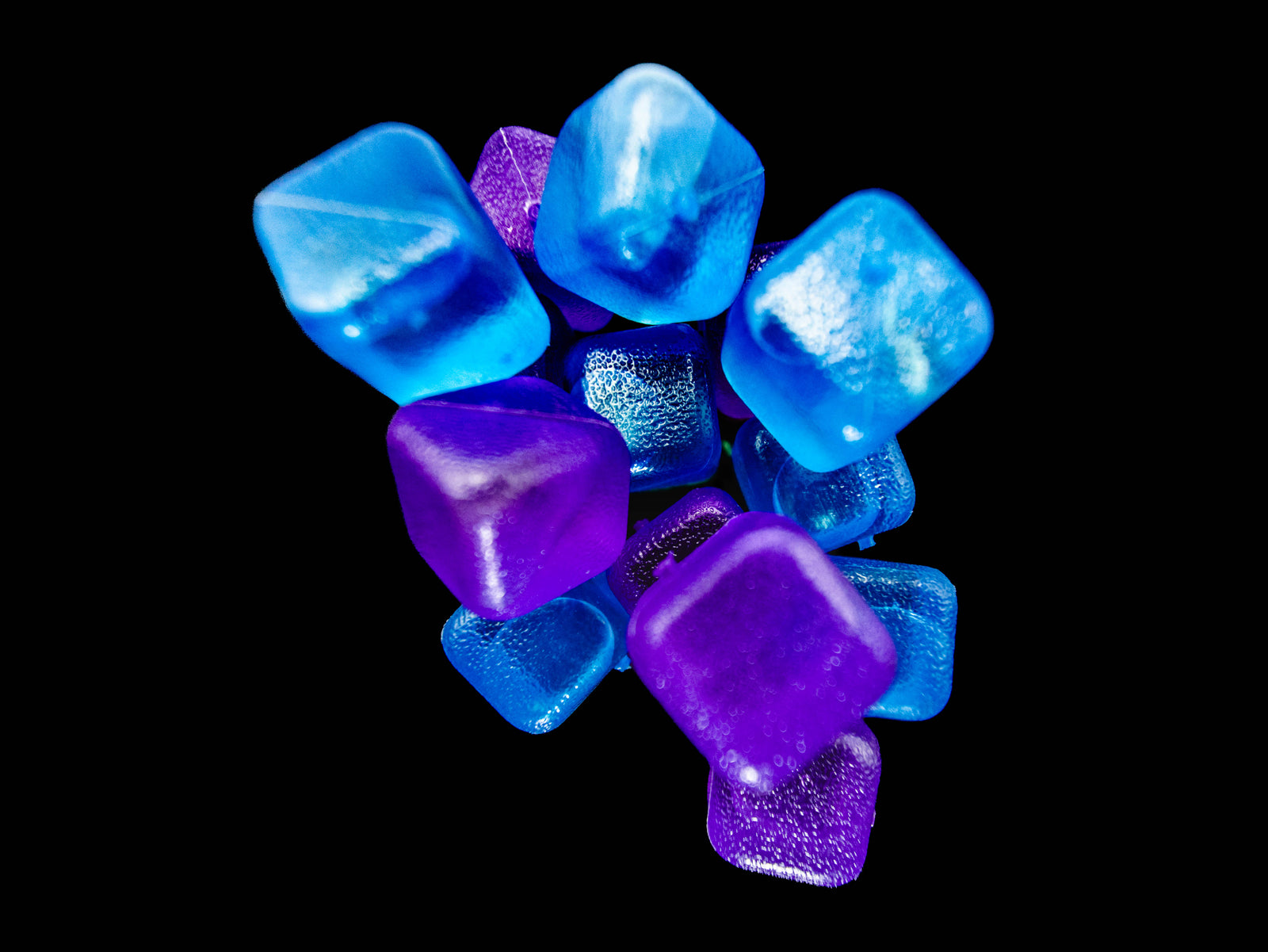 CUBED ICE-Blue-Purple-10lb Bag