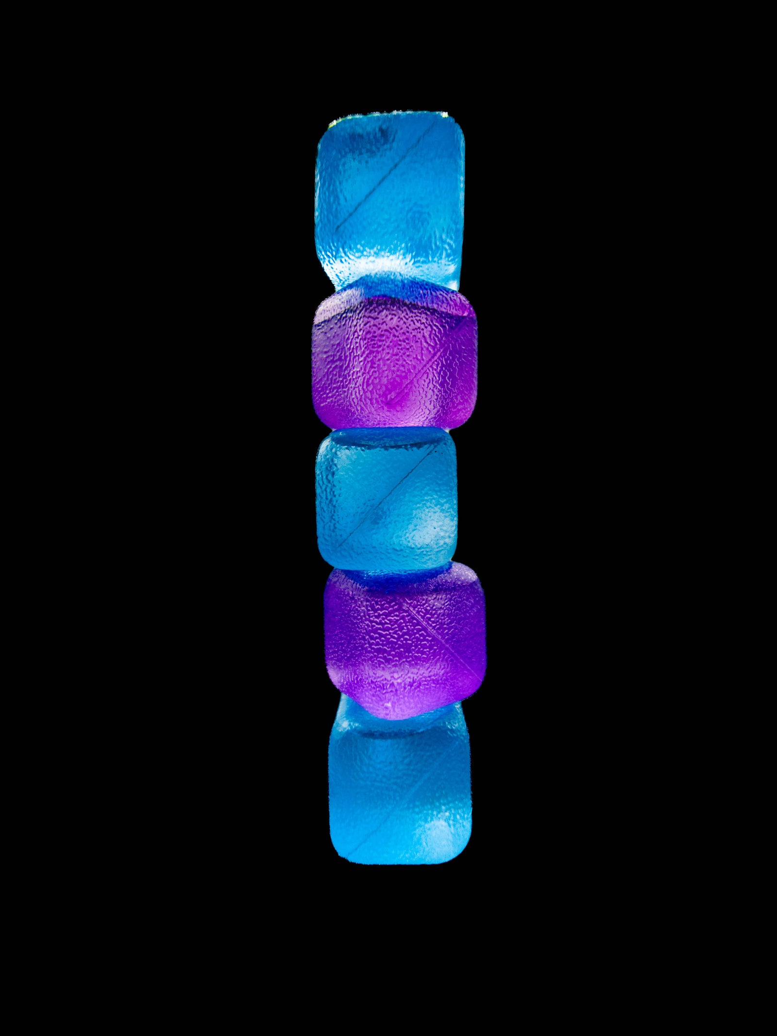 CUBED ICE-Blue-Purple-10lb Bag