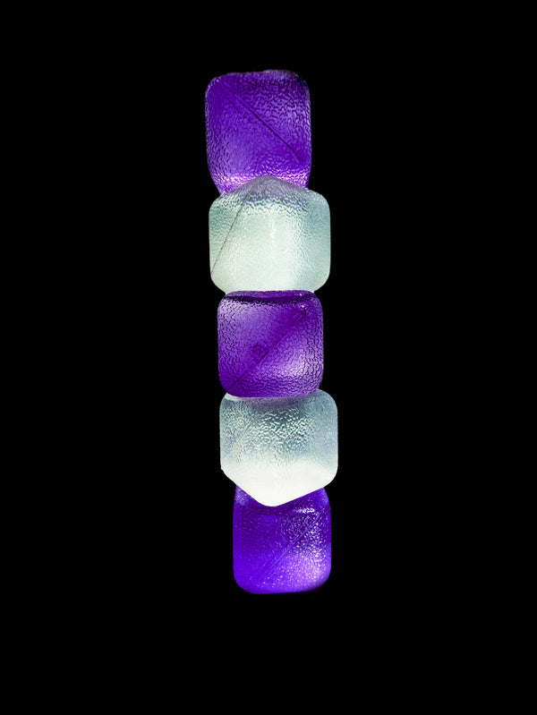 CUBED ICE-Purple-Clear-10lb Bag