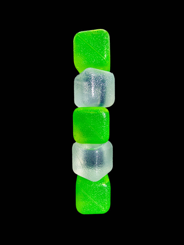 CUBED ICE-Green-Clear-10lb Bag