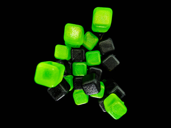 CUBED ICE-Green-Black-10lb Bag
