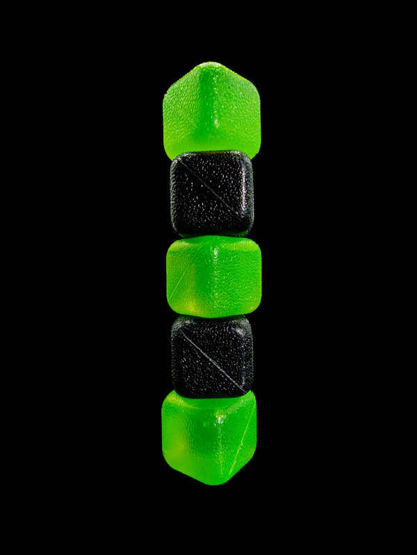 CUBED ICE-Green-Black-10lb Bag