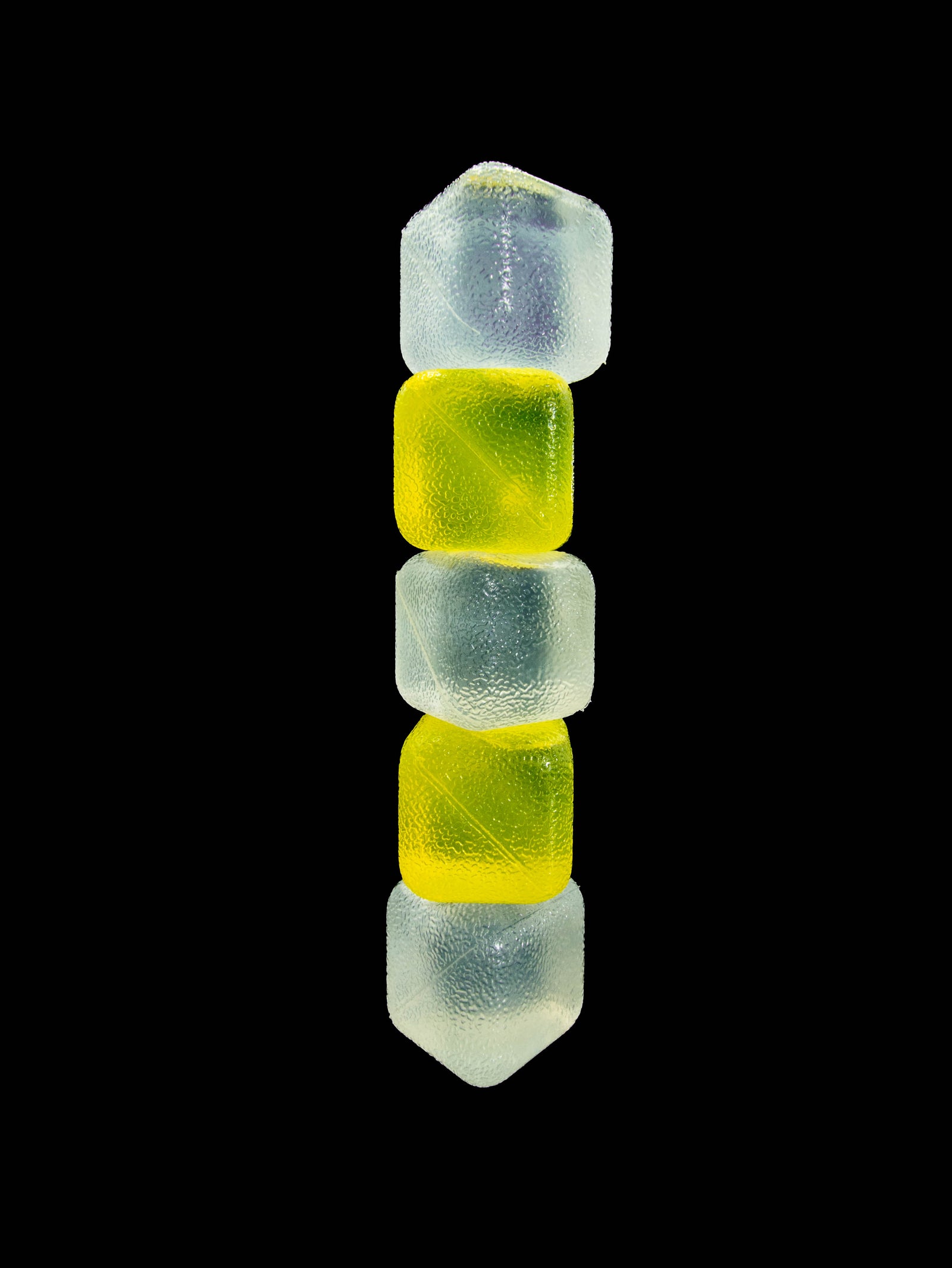 CUBED ICE-Yellow-Clear-10lb Bag