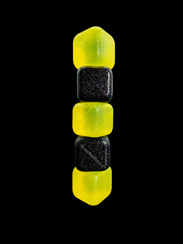 CUBED ICE-Black-Yellow-10lb Bag