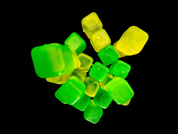CUBED ICE-Green-Yellow-10lb Bag