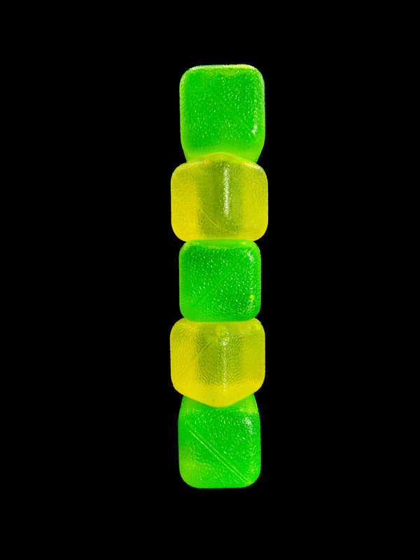 CUBED ICE-Green-Yellow-10lb Bag