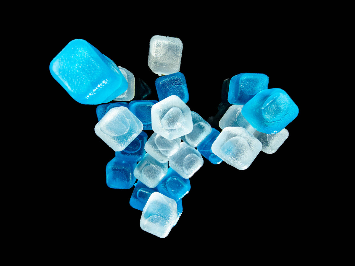 CUBED ICE-Blue-Clear-10lb Bag
