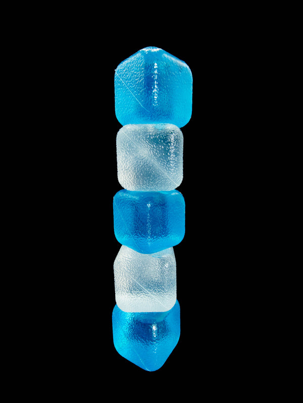 CUBED ICE-Blue-Clear-10lb Bag