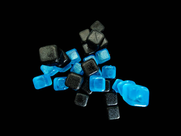 CUBED ICE-Black-Blue-10lb Bag